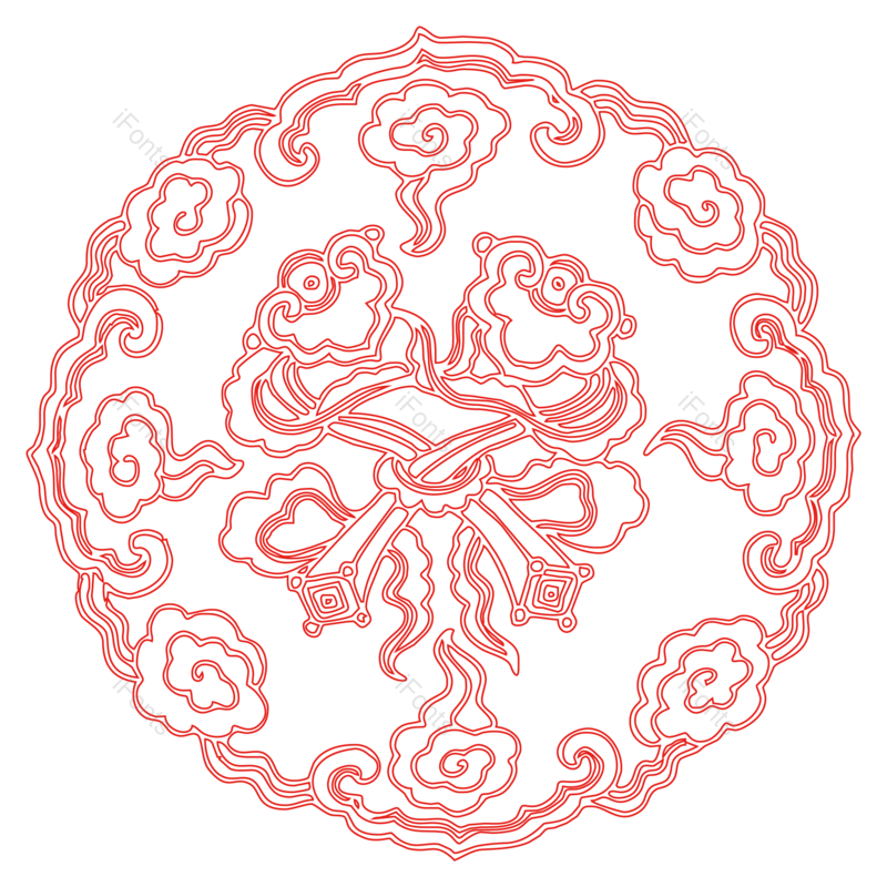 祥云图片,中国风元素,花纹PNG,图案免抠素材